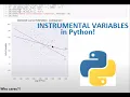 Instrumental Variables in Python Estimating Price Elasticity