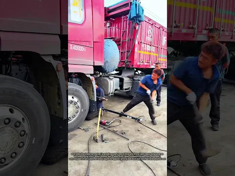 قوة المطرقة تكشف طريقة إصلاح شاحنة ضخمة 🔨🚛