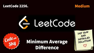 2256 Minimum Average Difference Leetcode C Hindi