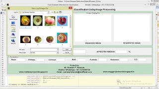 Fruit Disease Detection and Classification Using Image Processing Matlab Project with Source Code