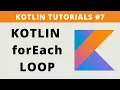 Kotlin forEach Loop - Tutorial