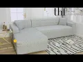 Trendize - Stretchable Elastic Sofa Cover L Shape Sectional Sofa Covers Wakefit Napper Sofa Covers