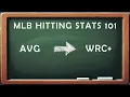 The Evolution of MLB Hitting Stats in 12 Minutes