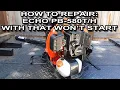 How To Repair An Echo PB580T or PB580H That Won t Start And Has Piston Damage