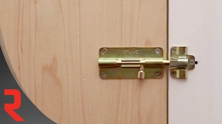 How To Install a Self-adjusting Barrel Bolt