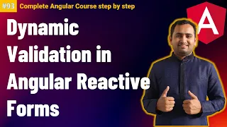 Dynamic validation in angular reactive form Reactive forms in angular Complete Angular Tutorial