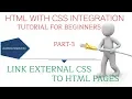 How to link External CSS Stylesheet to HTML