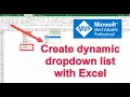 How to Create Dynamic Dropdown list with a Table in Excel