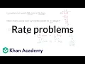 Rate problems