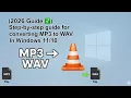 2026 Guide Step-by-step guide for converting MP3 to WAV In Windows