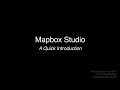Mapbox Studio An Introduction