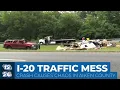 Aiken County crash causes traffic chaos on I-20