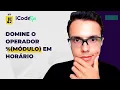 Domine o operador modulo com Javascript em horario ilustraCode