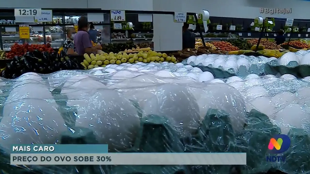 Preço do ovo sobe 30%