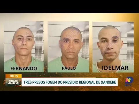 Três presos fogem do Presídio Regional de Xanxerê
