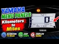How to Change Kilometers to Miles or Miles to on Yamaha Speedometer