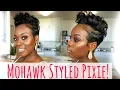Hawk Styled Pixie Easy Short Hair Tutorial