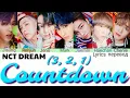 NCT DREAM – Countdown (3, 2, 1) Lyrics 가사 (Color_Coded_HAN_ENG_RUS)/перевод на русский