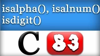 isalpha isalnum isdigit String functions in C Programming Tutorial