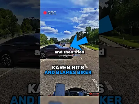 Video Thumbnail: Karen HITS Biker and Tries To BLAME Him! 🤯 @hiagoF