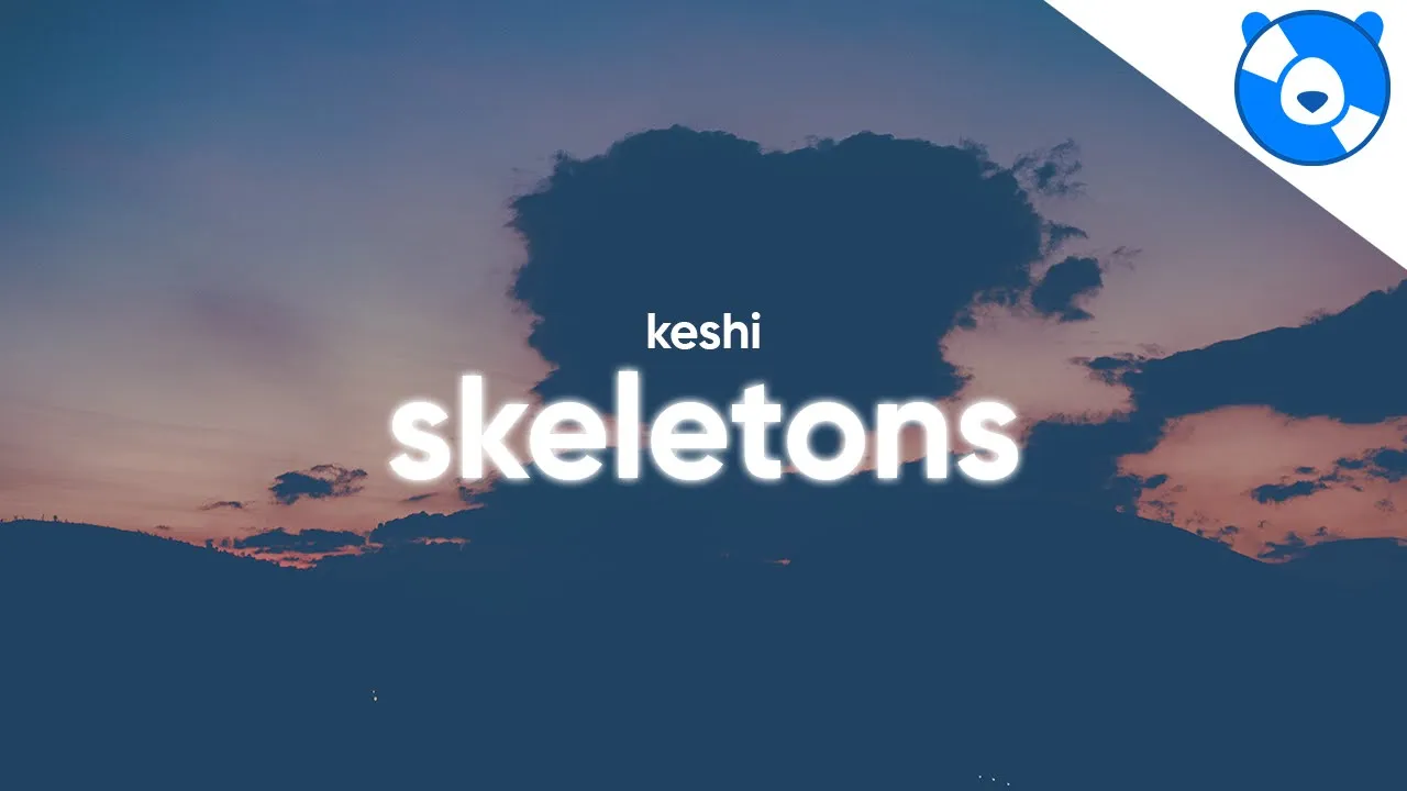 keshi - skeletons (Clean - Lyrics)