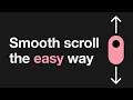 Lenis smooth scroll in under 4 minutes