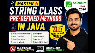 358 Pre-defined methods of String class in Java Selenium Java 2026