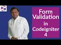 Validation forms in Codeigniter 4 How to validate forms