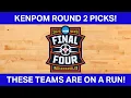 KENPOM PREDICTIONS FOR ROUND 2 AND BEYOND 2026
