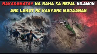 ANG NAKAKAMATAY NA BAHA SA NEPAL NILAMON LAHAT NG TAO AT BAGAY A KANYANG MADAANAN