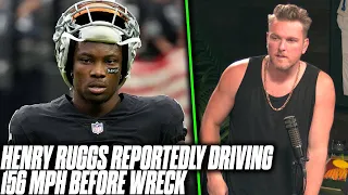 Henry Ruggs Was Driving 156 MPH Before Crash via Report Pat McAfee Reacts