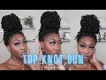 36 INCH FAUX SOFT LOCS BUN TUTORIAL LIGHTWEIGHT BEGINNER FRIENDLY