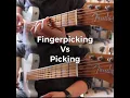 Download Lagu Fingerpicking vs picking on a guitar