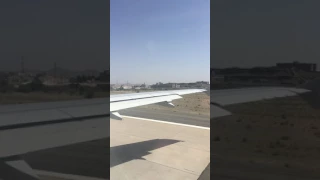 تصوير واضح لإقلاع طائرة الخطوط السعودية من مطار أبها 