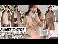 How to Style the Classic Camel Coat 8 WAYS with scarf Max Mara Manuela Coat