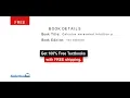 Calculus Unraveled Intuition Proofs And Python - 1st Edition 100 discount on all the Textbooks