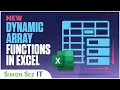 New Dynamic Array Functions - New Excel Feature Training Tutorial