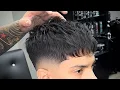 How to do a medium fade haircut plus textured crop hairstyle