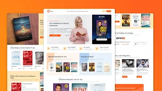 Build a Responsive Bookstore Website with HTML CSS and JavaScript Step By Step