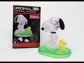 Snoopy with Woodstock - Original 3D Crystal Puzzle from BePuzzled CollectPeanuts com