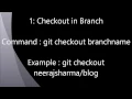 Git Commands explained