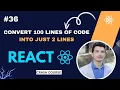 Optimize Forms in React Convert 100 Lines of Form Code into Just 2 Lines