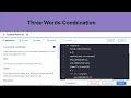 Three Word Combination Python Coding Challenge CCBP NxtWave