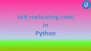 Self reproducing python program Quine