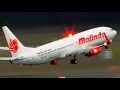 Lagu INAUGURAL | Malindo Air Boeing 737-800 NIGHT Landing \u0026 Takeoff | Melbourne Airport Plane Spotting