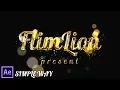 After Effects Tutorial Gold Particles Text Effects in After Effects - No Third Party Plugin