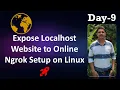How to Install Setup Ngrok on Linux Expose Localhost website to Internet with AUTH token