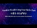 How to Manifest Wealth In Astrology Using Your Personal Birth Chart