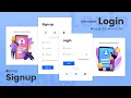 Responsive Sliding Login Signup Forms With Password - Using HTML CSS Javascript