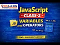 JavaScript Class-2 Variables and Operators JavaScript Course Full SSLABS
